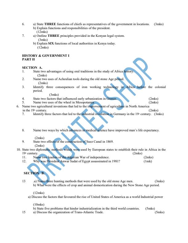 Page 2 – Top Student History and Government Revision Kit – Kenyaplex