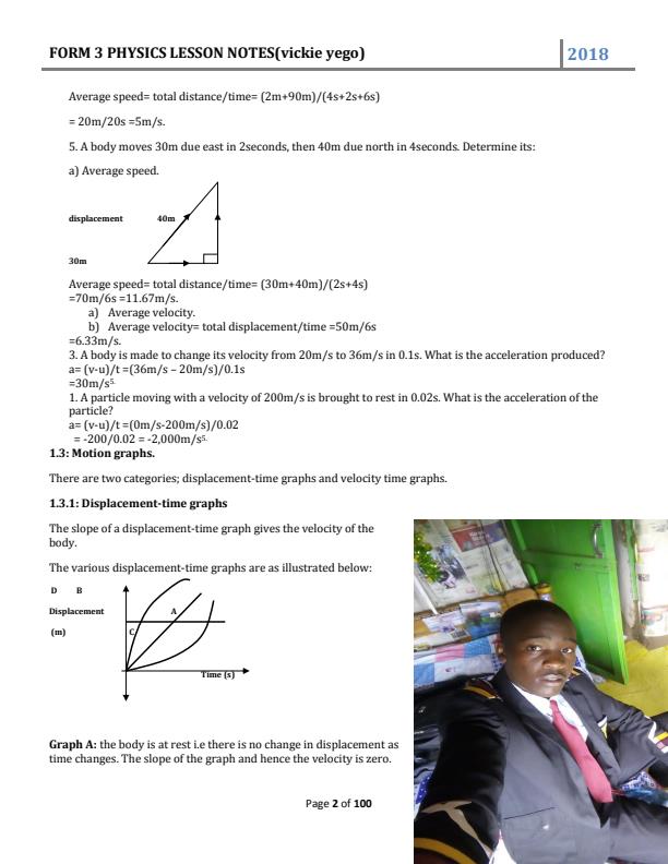 Page 2 – Form 3 Physics Lesson Notes – Kenyaplex