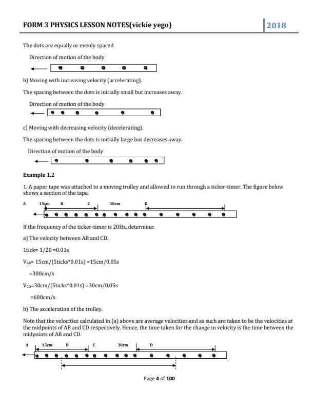 Form 3 Physics Lesson Notes 3814