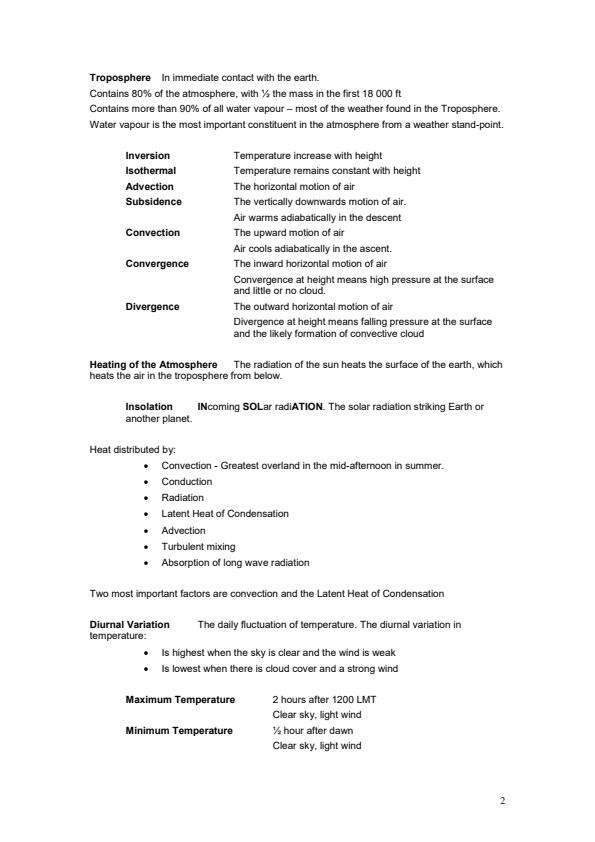 Page 2 – Aviation Meteorology Notes – Kenyaplex