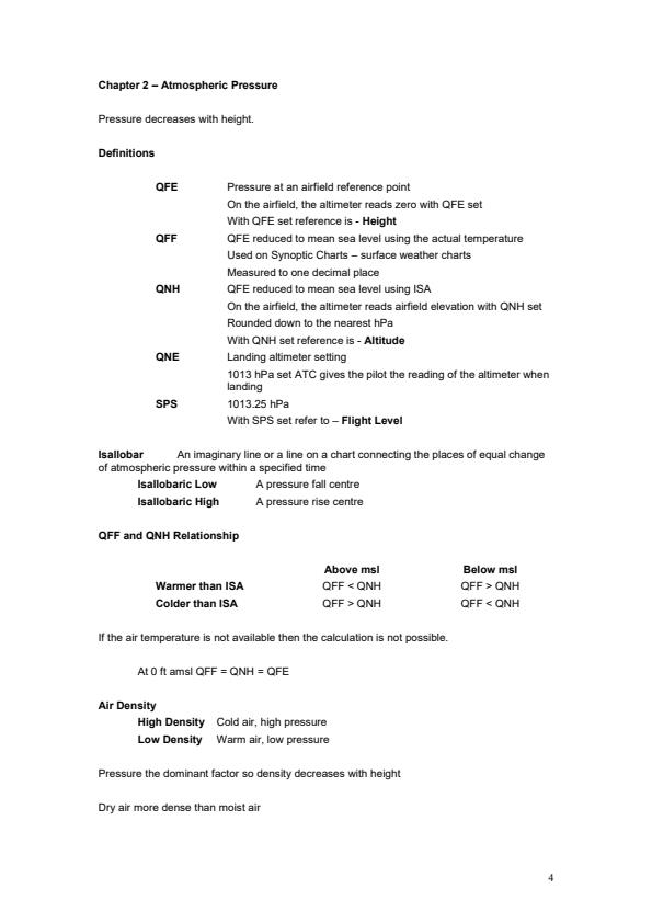 Page 4 – Aviation Meteorology Notes – Kenyaplex