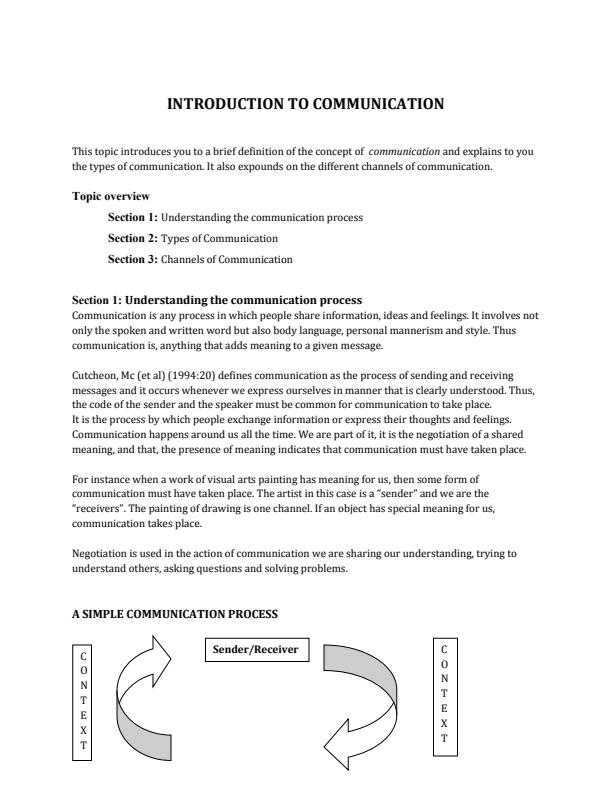 Page 1 – Communication Skills Notes – Kenyaplex