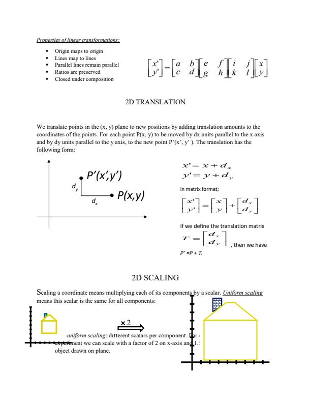 Page 2 – ICS 2311: Computer Graphics: 2D Transformations Notes – Kenyaplex