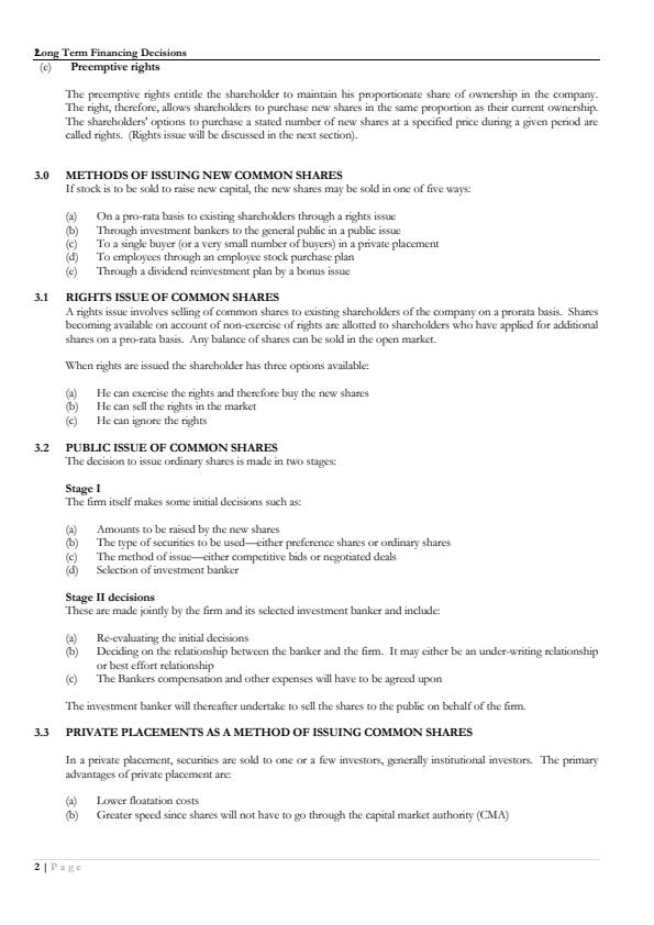 Page 2 – Long Term Financing Notes – Kenyaplex