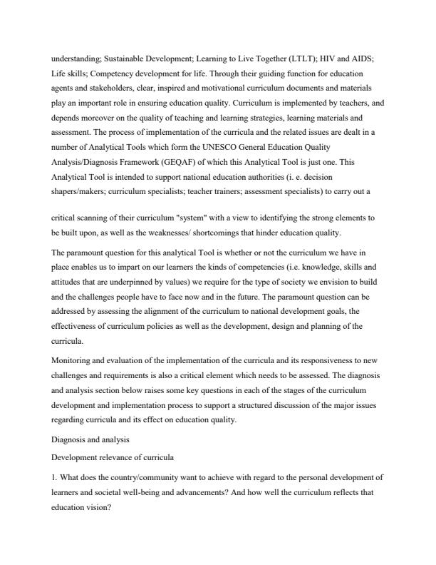 Page 2 – BEM 2101: Curriculum Development Notes – Kenyaplex