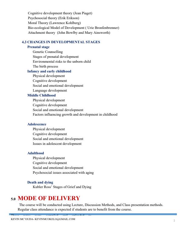 Page 2 – EPY 310: Human Growth and Development Notes – Kenyaplex