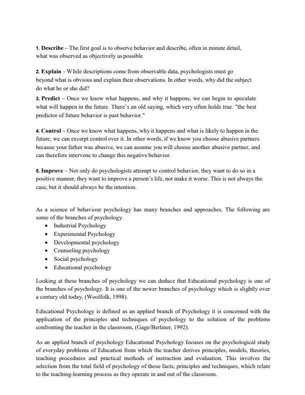 Page 3 – BEP 1104: Introduction to Educational Psychology Notes MKU – Kenyaplex
