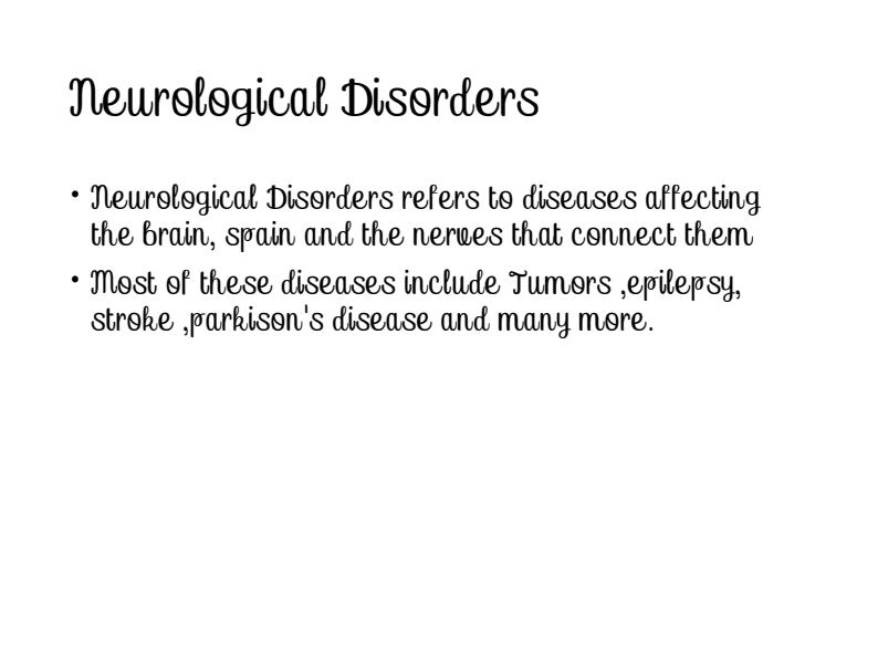 Page 1 – Non-Communicable Diseases First Year Notes - Neurological Disorders – Kenyaplex