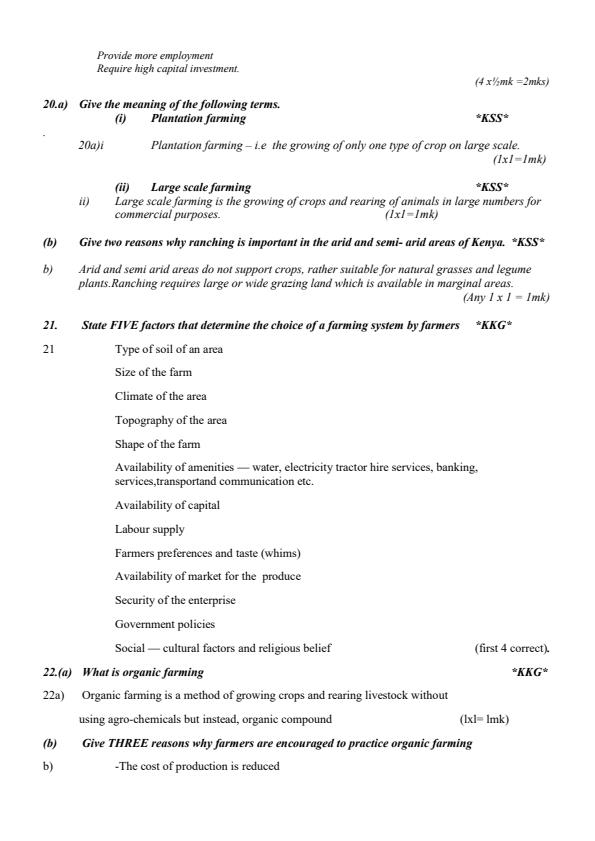 Page 4 – Agriculture Revision Questions and Answers Form 1-4 – Kenyaplex