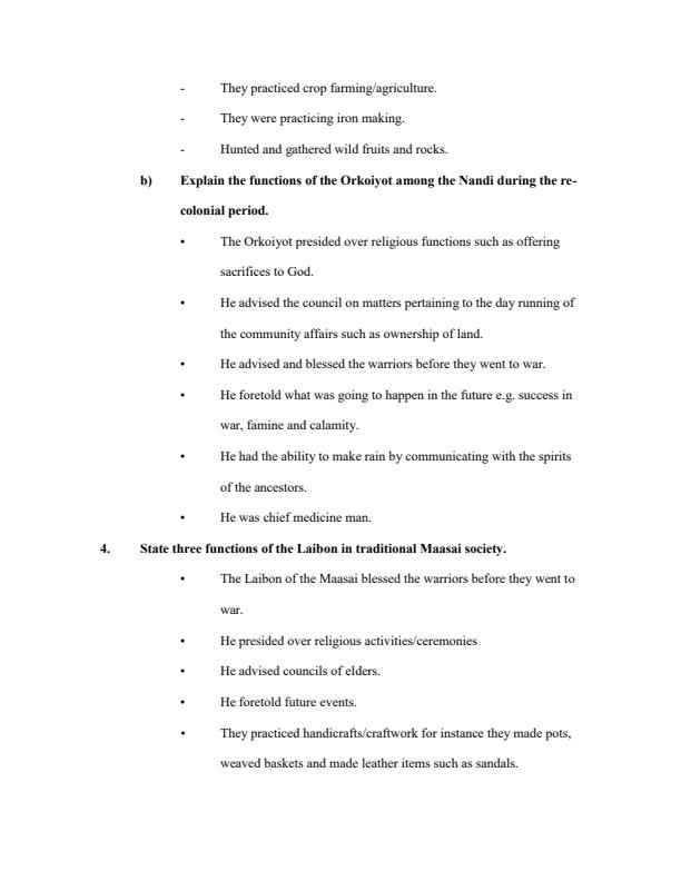 Page 4 – History and Government Revision Questions and Answers Form 1 to Form 4 – Kenyaplex