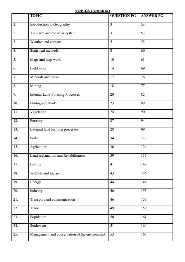 Page 1 – Geography Form 1 to Form 4 Revision Questions and Answers – Kenyaplex