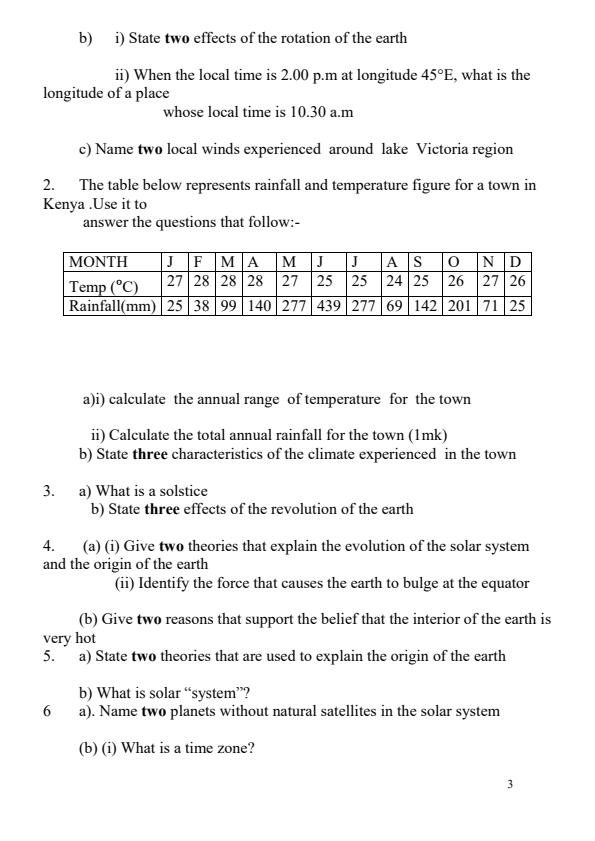 Page 3 – Geography Form 1 to Form 4 Revision Questions and Answers – Kenyaplex