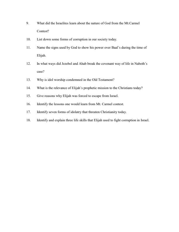 Page 2 – CRE Revision Questions and Answers For Form 1 to Form 4 – Kenyaplex