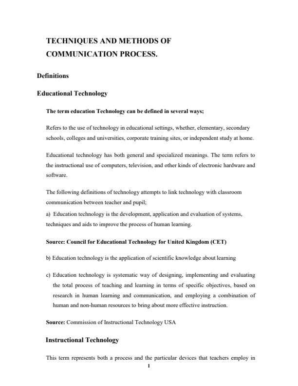 Page 1 – BET 4108: Education Technology Notes – Kenyaplex