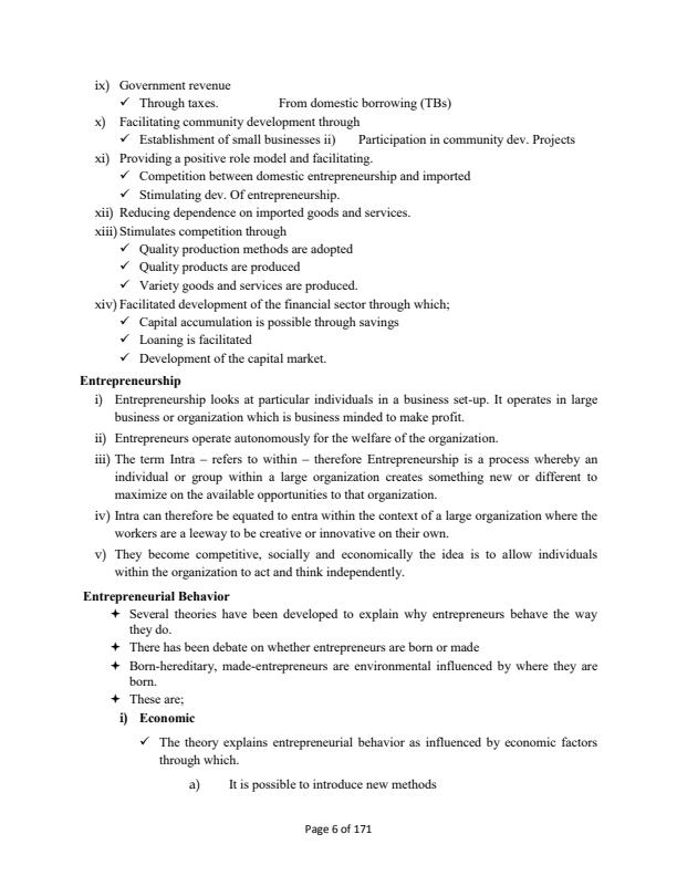 Page 4 – Entrepreneurship Education Notes – Kenyaplex