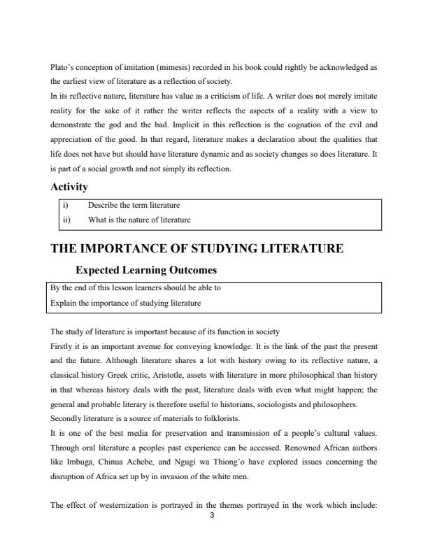 Page 3 – BLA 1111: Critical Reading and Response Notes – Kenyaplex