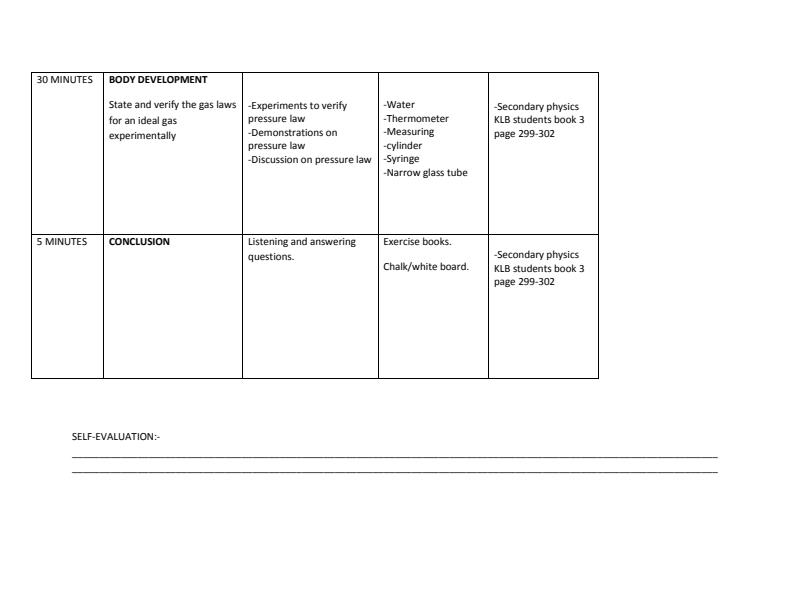 Page 2 – Form 3 Physics Lesson Plan Term 3 Week 5 to Week 10 – Kenyaplex