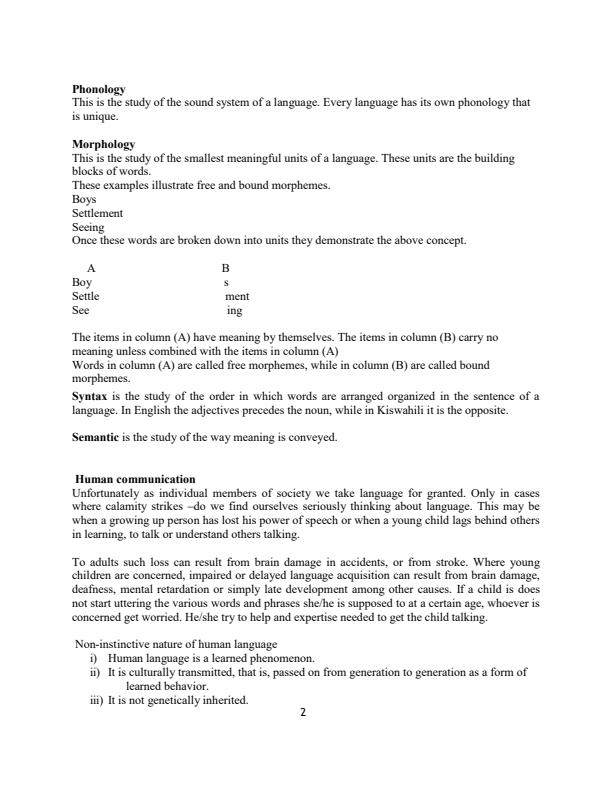 Page 2 – BET 3201: Subject Methods in English Notes – Kenyaplex