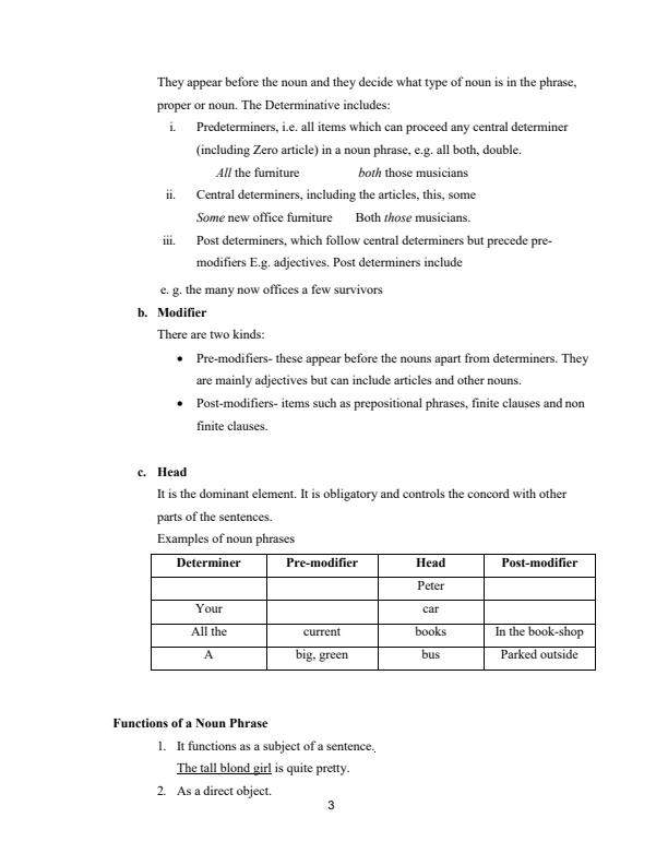 Page 3 – BLA 2211: Description of Modern English Notes – Kenyaplex