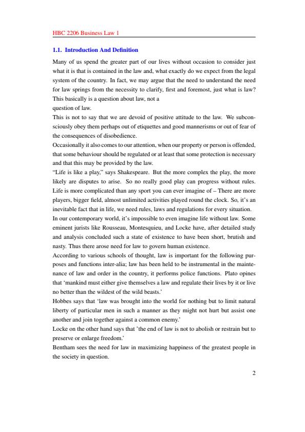 Page 1 – HBC 2206: Business Law I Notes – Kenyaplex