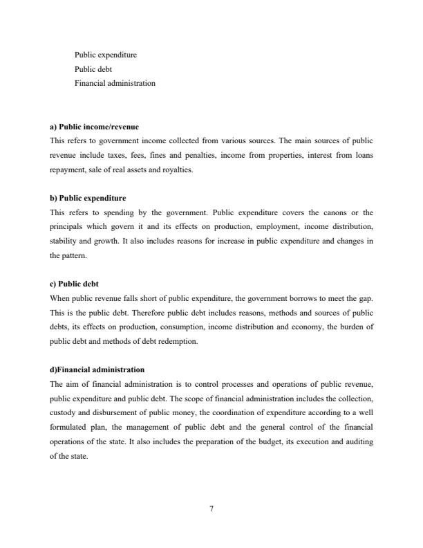 Page 3 – BFM 321: Public Finance 1 Notes – Kenyaplex