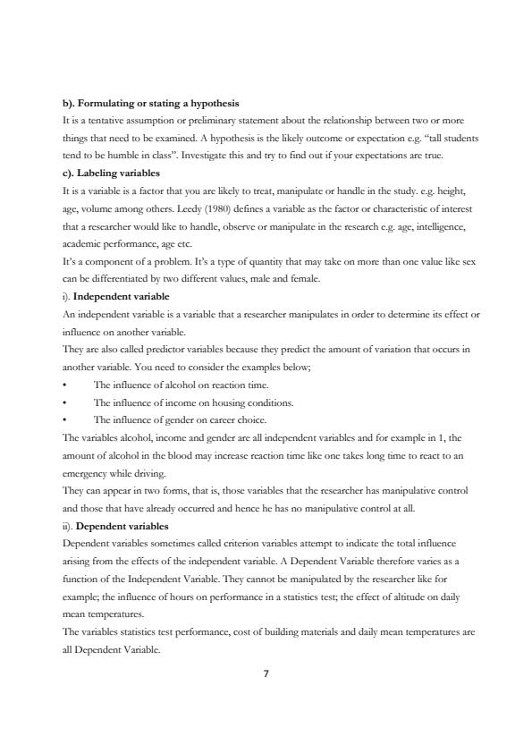 Page 3 – BPCU001 Research Methodology Notes – Kenyaplex