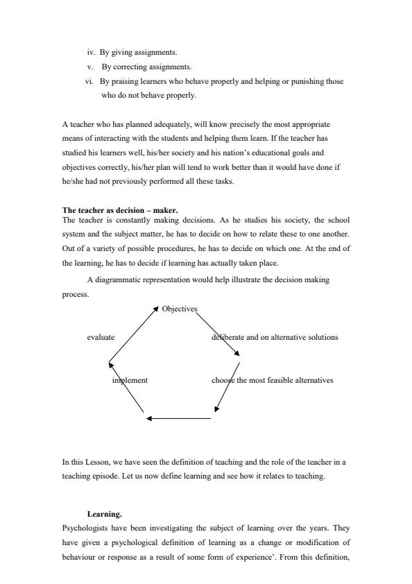 Page 4 – BET 2201: Instructional Methods in Education Notes – Kenyaplex