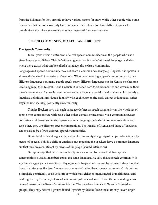 Page 3 – BLA 1217: Sociolinguistics Notes – Kenyaplex