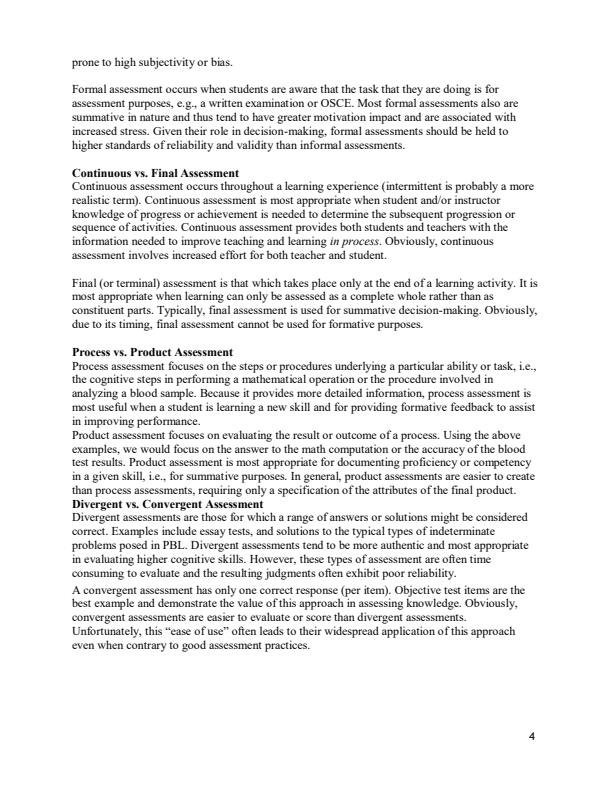 Page 4 – BEP 3101: Educational Measurement and Evaluation Notes – Kenyaplex