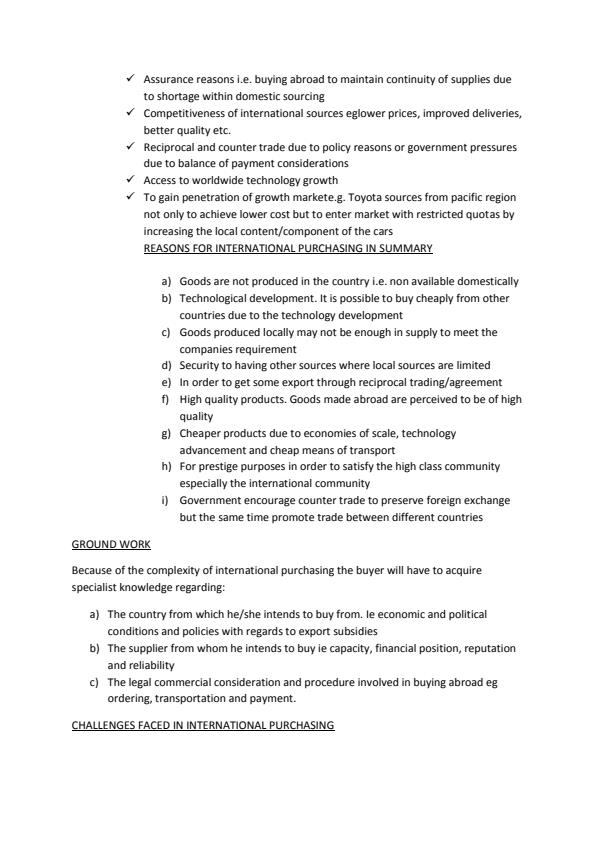 Page 2 – International Purchasing Notes 3rd Year – Kenyaplex