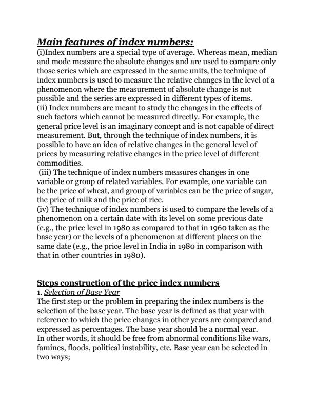 Page 2 – Qualitative methods: Index numbers notes – Kenyaplex