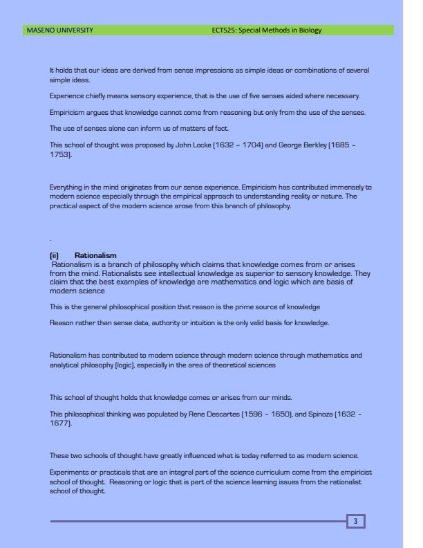 Page 3 – ECT 332: Special Methods of Teaching Biology Notes – Kenyaplex