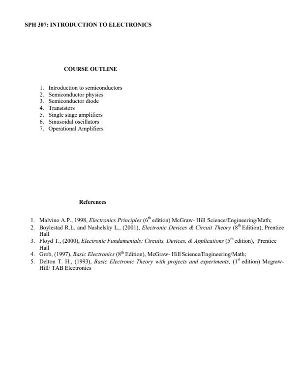 Page 1 – SPH 306: Introduction to Electronics Notes – Kenyaplex