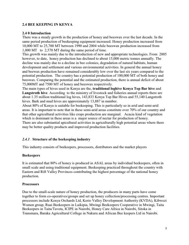 Page 2 – Beekeeping and Harvesting Notes – Kenyaplex