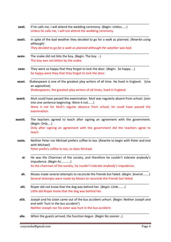 Page 4 – Form 4 KCSE Grammar Revision Notes – Kenyaplex