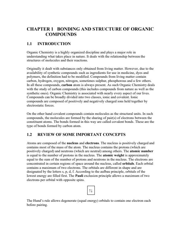 Page 2 – SCH 102: Organic Chemistry I Notes – Kenyaplex