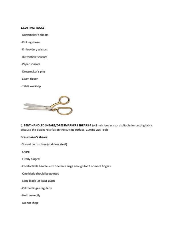 Page 2 – Clothing and Textiles Notes – Kenyaplex