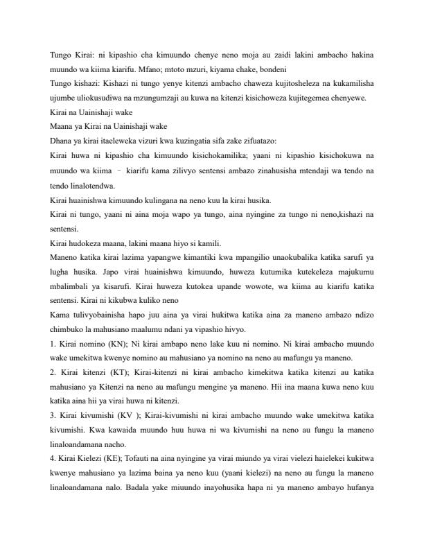 Page 4 – Form 3 Kiswahili Notes – Kenyaplex