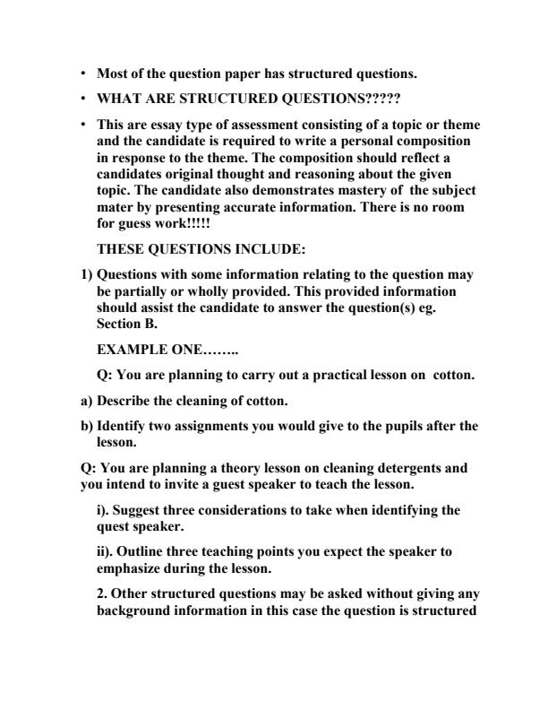 Page 2 – Examination Tips in Home Science – Kenyaplex
