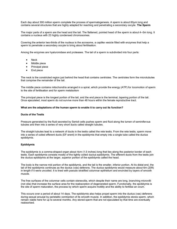 Page 3 – Human Anatomy Notes: Bachelor of Science in Food Nutrition and Dietetics – Kenyaplex