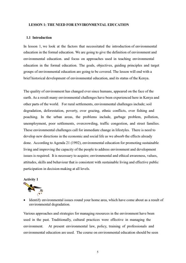 Introduction to Environmental Education Notes - 4792