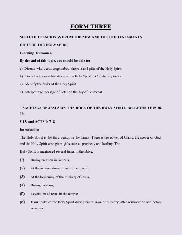 Page 1 – Form 3 CRE Notes – Kenyaplex