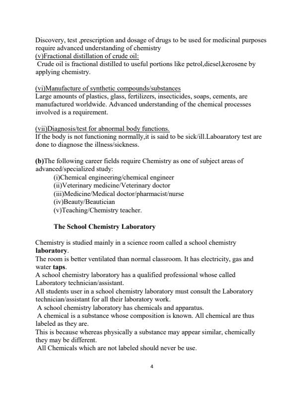 Page 4 – Form 1 Chemistry Notes – Kenyaplex