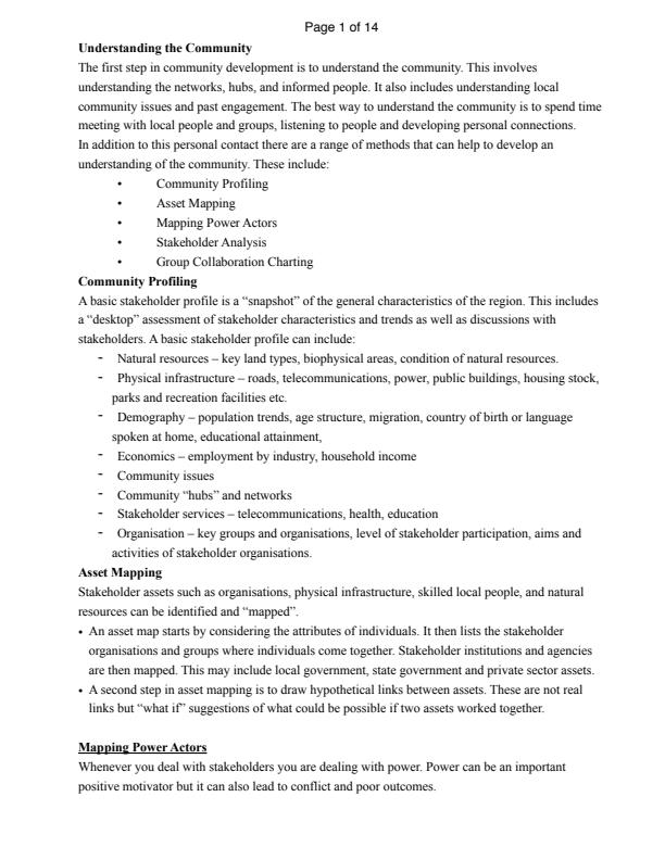 Page 1 – AEE3121 Introduction to community development Notes Chapter 3 – Kenyaplex