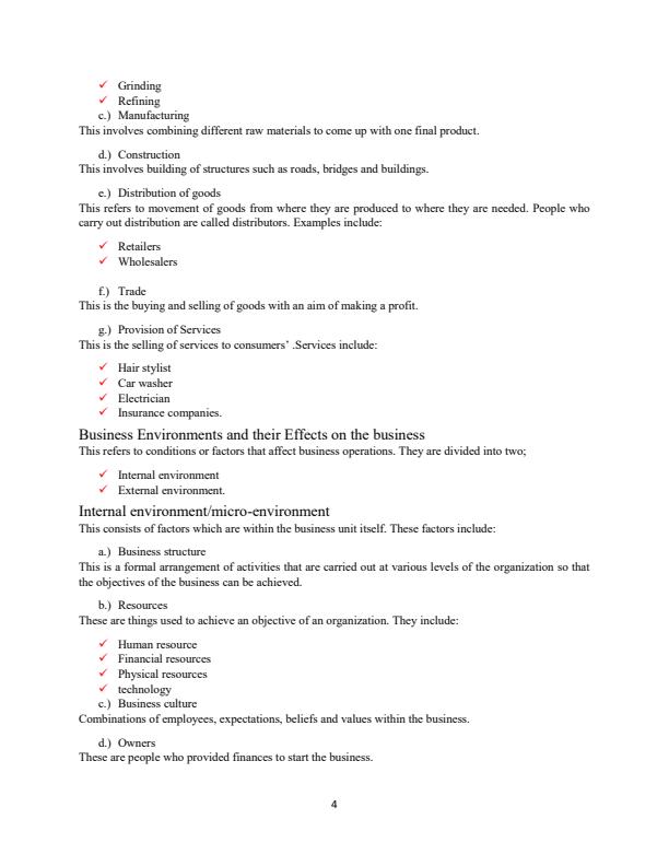 Page 4 – Form 1 Business Studies Notes – Kenyaplex