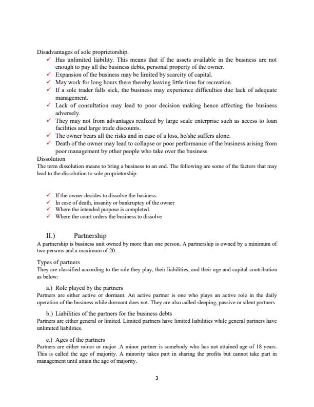Page 3 – Form 2 Business Studies Notes – Kenyaplex