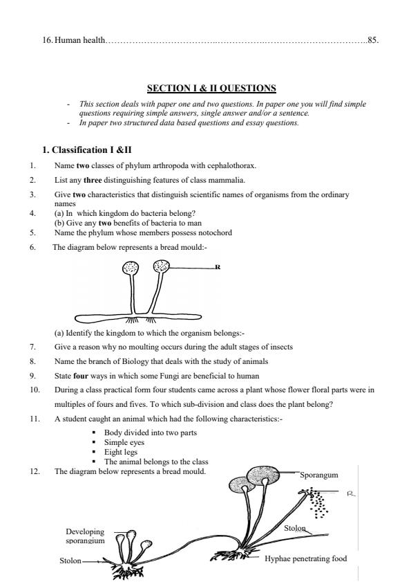 kcse biology essays form 1 to 4 pdf download free