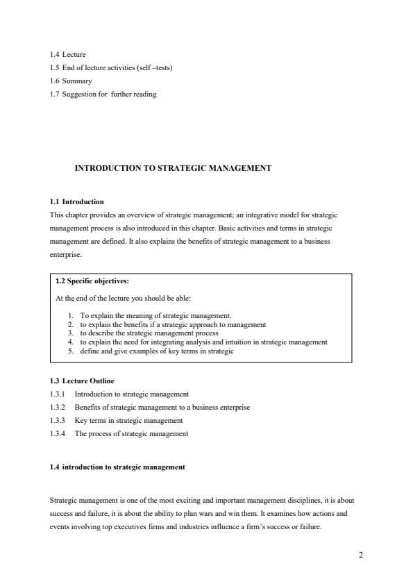 Page 2 – CAM 204: Strategic Management Notes – Kenyaplex