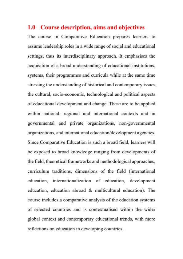 Page 1 – EDF 410: Comparative Education Notes – Kenyaplex