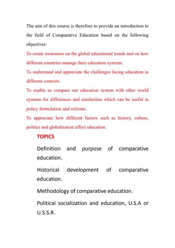 Page 2 – EDF 410: Comparative Education Notes – Kenyaplex